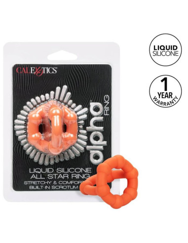 CALEXOTICS - ALPHA ALL STAR ŽIEDAS ORANŽINIS