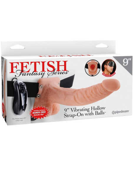 FETISH FANTASY SERIES - REGULIUOJAMI DIRŽAI SU NUOTOLINIO VALDYMO VALDYMU, REALYBIŠKAS VARPAS SU SĖKLĖMIS 23 CM