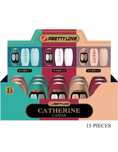 PRETTY LOVE – CASPAR rinkinys, 15 įvairių vyriškų mastrubatorių