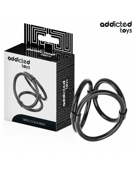 ADDICTED TOYS - TRIGUBAS PENIO ŽIEDAS