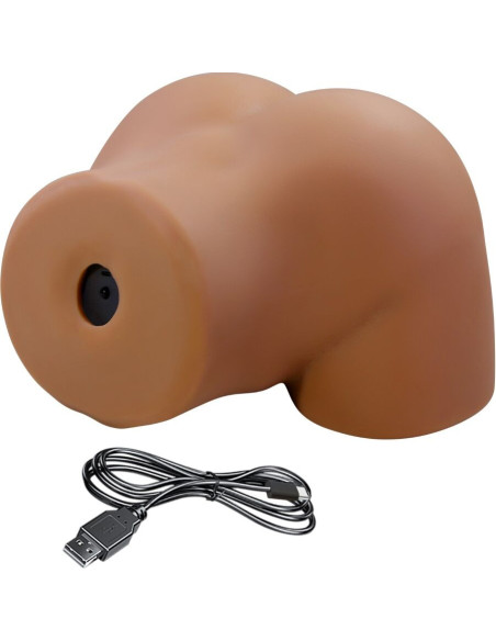 CRAZY BULL - GERIANN REALISTINIS MOTERŲ UŽPAKALO VIBRATORIUS IR ČIULPTUVAS SU GARSU 5,5 KG