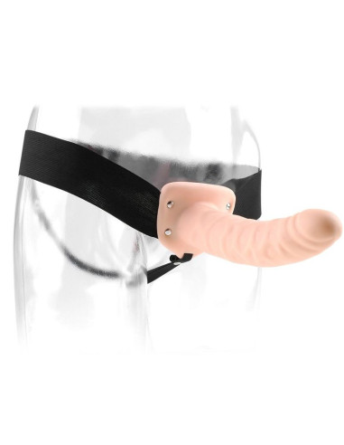 FETISH FANTASY SERIES - 19 CM HOLLOW STRAP-ON NATURAL
