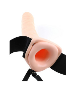 FETISH FANTASY SERIES - 19 CM HOLLOW STRAP-ON NATURAL