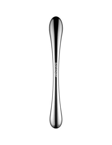 SATISFYER - COSMIC CREST 1 NERŪDĖJANČIO PLIENO DVIGUBAS DILDO