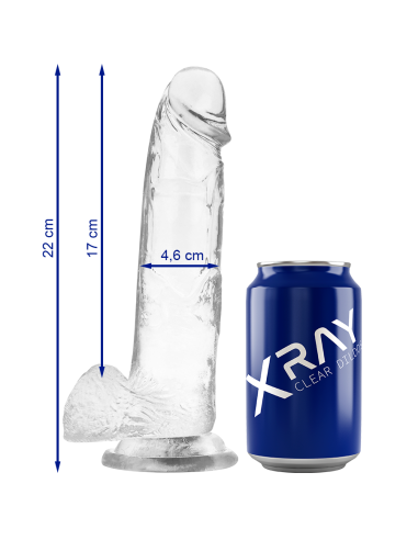 X RAY - SKAIDRUS PADAŽAS SU KIUKULIAIS 22 CM -O- 4,6 CM