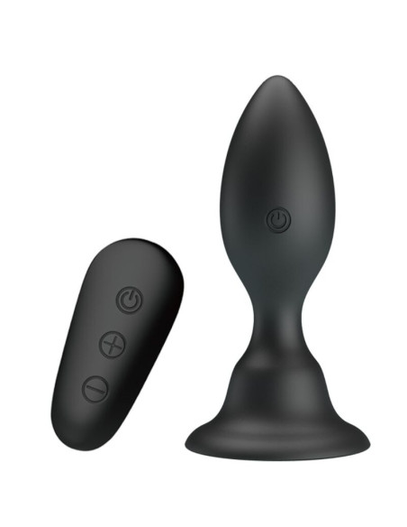 MR PLAY - ANALINIS KAIŠTIS SU VIBRAVIMU, JUODAS, NUOTOLINIO VALDYMO VALDYMAS