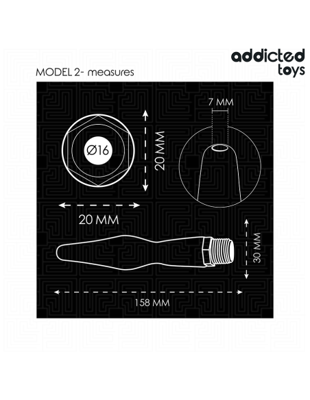ADDICTED TOYS - ANAL CLEANER WITH UNIVERSAL ADAPTER MODEL 2