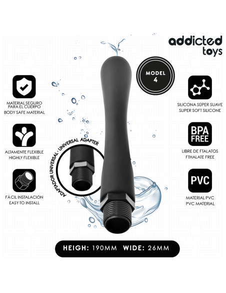 ADDICTED TOYS - ANALINIS VALIKLIS SU UNIVERSALIU ADAPTERIU, MODELIS 4