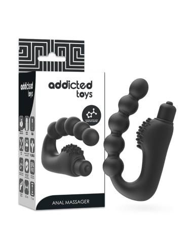 ADDICTED TOYS - ANALINIS MASAŽUOTUVAS PROSTATINIAM VAIZDUI SU VIBRACIJA