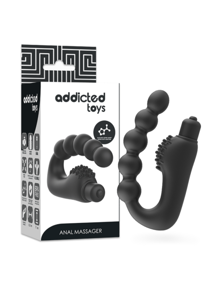 ADDICTED TOYS - ANALINIS MASAŽUOTUVAS PROSTATINIAM VAIZDUI SU VIBRACIJA