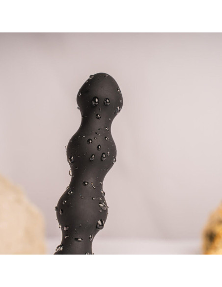 ROCKS- OFF - PETITE SENSATIONS PEARLS ANAL PLUG VIBRATOR BLACK