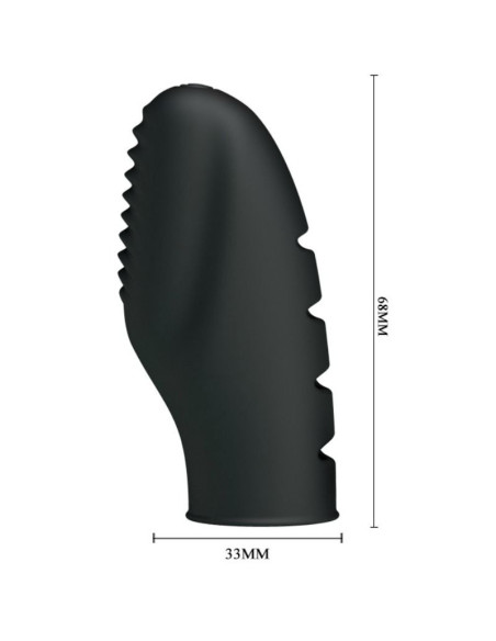 PRETTY LOVE - FLIRTATION STANFORD BLACK VIBRATION THIMBLE