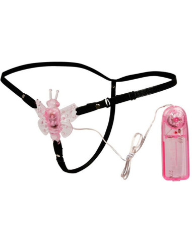 BAILE - HARNESS WITH MULTIVESPEED VIBRATING BUTTERFLY
