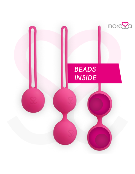 MORESSA - OSIAN RINKINYS PREMIUM SILICONE PINK (Osian One - 51 g Osian Two - 101 g Osian Three 85 g)