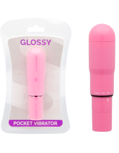 GLOSSY - KIŠENINIS VIBRATORIUS TOLIOS ROŽĖS SPALVA