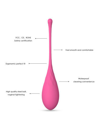 LESLIE - KEGEL FIT dubens raumenų lavinimo rinkinys su 6 svarmenimis