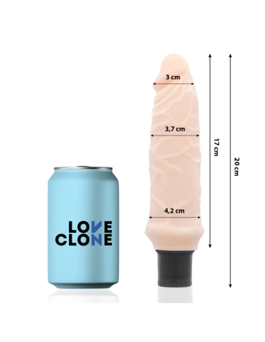 LOVECLONE - IVAR savaiminio sutepimo vibratorius 20 CM -O- 3,7 CM