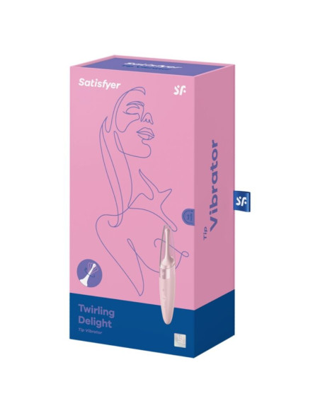 SATISFYER - TWIRLING DELIGHT CLIT TIP VIBRATOR PINK