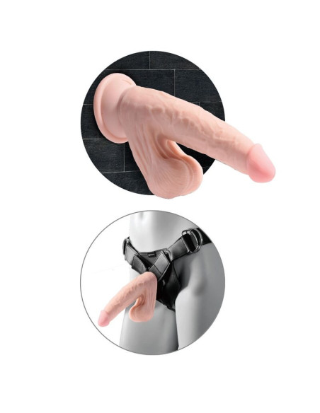 KING COCK - PLUS 3D DILDO SUPAMOJANTYS KAMUOLIAI 12,7 CM