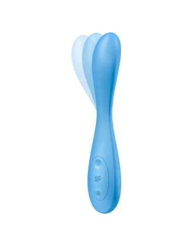 SATISFYER – G-SPOT FLEX 4“ DAŽNIASIS VIBRATORIUS, MĖLYNAS