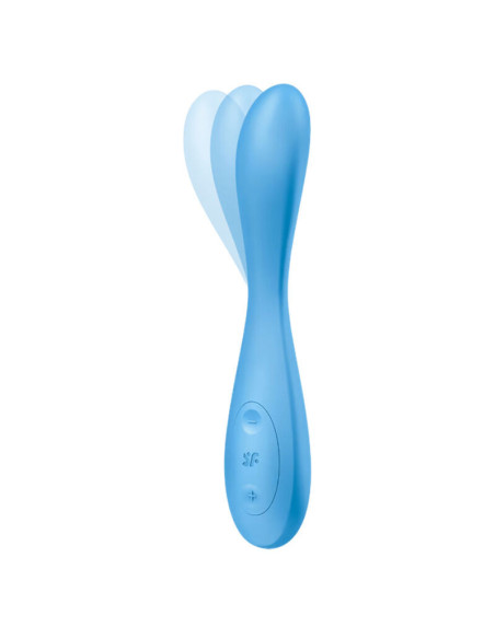 SATISFYER – G-SPOT FLEX 4“ DAŽNIASIS VIBRATORIUS, MĖLYNAS