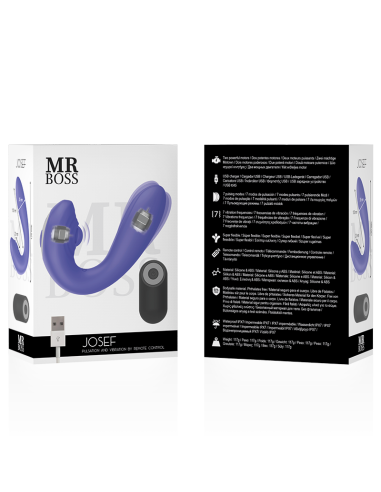 MR BOSS - JOSEF PULSACIJOS IR VIBRACIJOS NUOTOLINIO VALDYMO PULTELIS POROMS