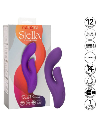 CALEXOTICS - STELLA DUAL PLEASER VIOLET