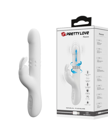 PRETTY LOVE - REESE VIBRATOR WITH SILVER ROTATION