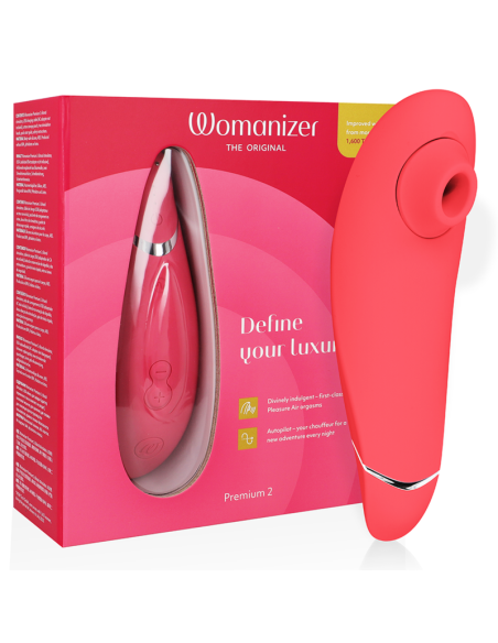WOMANIZER - PREMIUM 2 CLITORAL STIMULATOR RASPBERRY