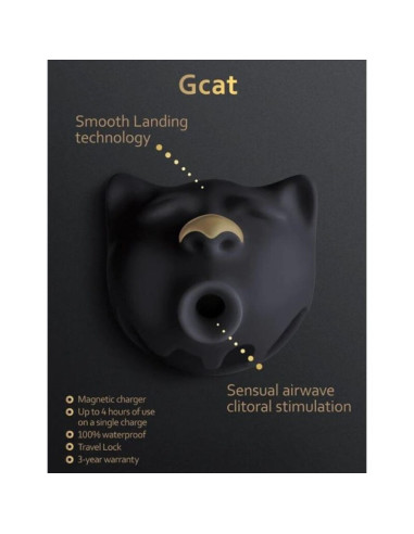 G-VIBE - GCAT MYSTIC CLITORAL SUCKER BLACK