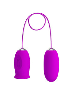 PRETTY LOVE - DAISY DUAL EGG įkraunamas vibratorius, violetinis