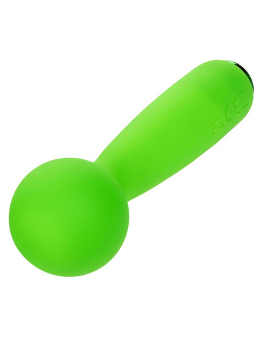 CALEXOTICS - NEON VIBES THE BUBBLY VIBE MINI MASAŽUOKLIS 10 VIBRACIJOS ŽALIAS