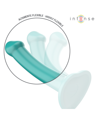 INTENSE - KATIE VIBRATOR WITH SUCTION CUP 10 VIBRATIONS BLUE REMOTE CONTROL