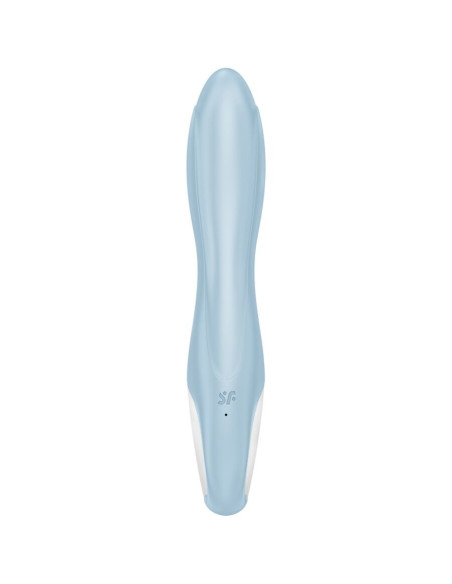 SATISFYER - PRIPUČIAMAS VIBRUOJAMAS TRIUKŠIS SU AIR PUMP 1 MĖLYNA