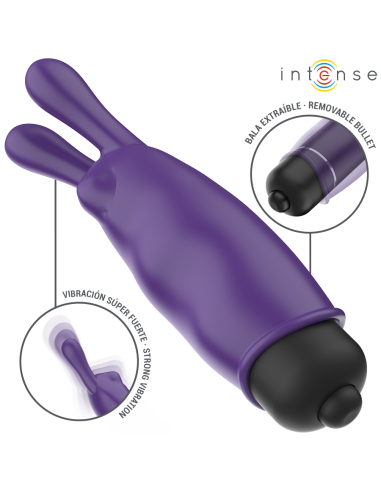 INTENSE - MISTIŠKA VIOLETINĖ VIBRUOJANTI KULKA 8,7 X 2,4 CM