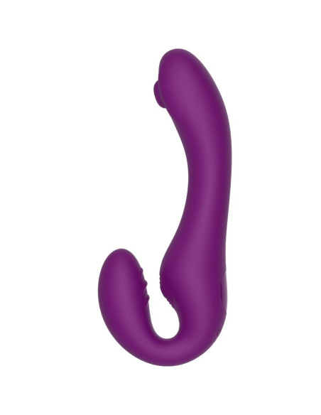 XOCOON - 2 IN 1 STRAPLESS STRAP-ON VIBRATOR WITH REMOTE CONTROL PURPLE