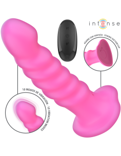INTENSE - CINDY VIBRATOR DYDIS L SPIRALINIS DIZAINAS 10 VIBRACIJŲ ROŽINIS NUOTOLINIO VALDYMO PULTAS 2