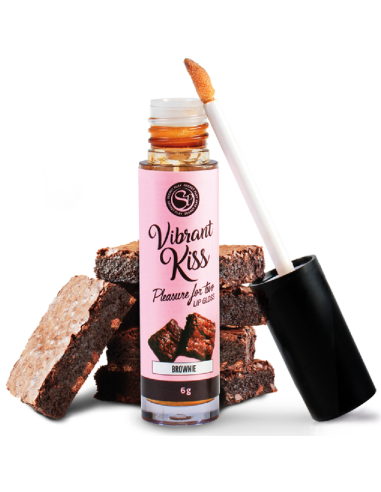 SECRETPLAY - LŪPŲ BLYKSNIS RYŠKUS BUČINYS BROWNIE