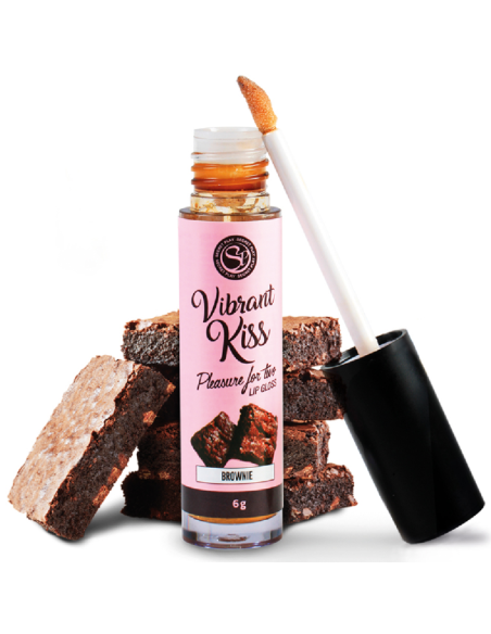 SECRETPLAY - LŪPŲ BLYKSNIS RYŠKUS BUČINYS BROWNIE