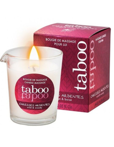 RUF - TABOO MASAŽINĖ ŽVAKĖ JAM, GLASTINANTI, ARDENTES, PAPARČIO AROMAS