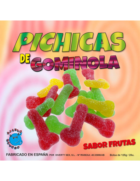 DIABLO GOLOSO - VAISIŲ GUMINOL PICHITAS SU CUKRUMI