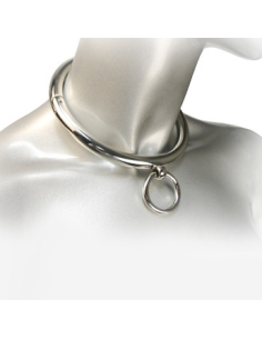 METAL HARD - BDSM NECKLACE WITH RING 10CM 2