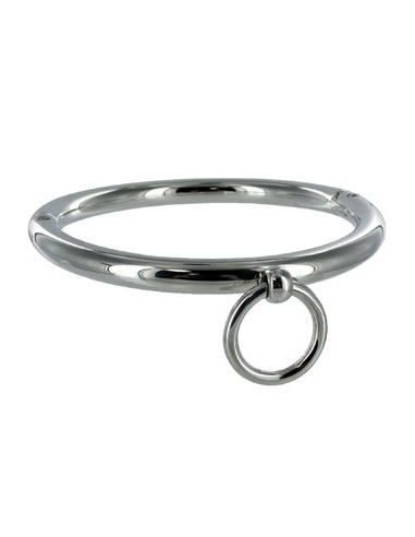 METAL HARD - BDSM NECKLACE WITH RING 10CM
