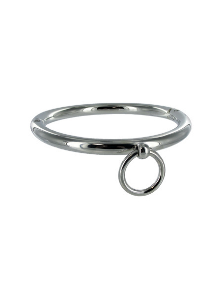 METAL HARD - BDSM karoliai su žiedu 10 cm