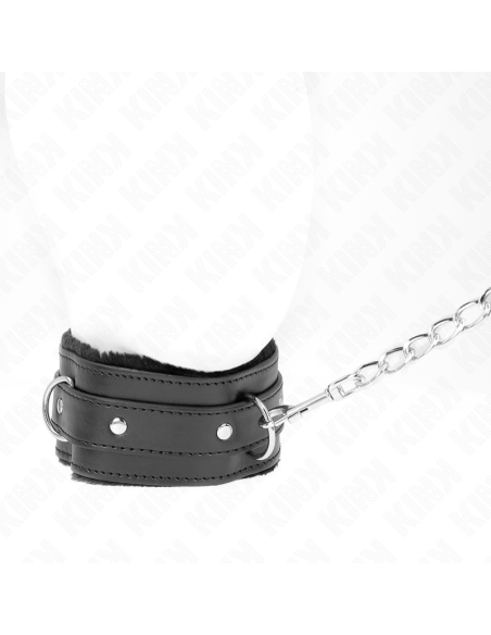 KINK - ANTKAKLIS SU PAVADŽIU 65 CM SU APRIBOJIMAIS JUODAS 36-42 CM X 5,5 CM