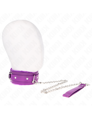 KINK - ANTKAKLIS SU PAVADŽIU 65 CM SU APRIBOJIMAIS VIOLETINIS 36-42 CM X 5,5 CM