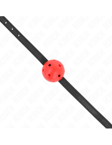 KINK - SIMPLICITY RED BREATHABLE 4.5 CM BALL GAG 62 x 1.5 CM
