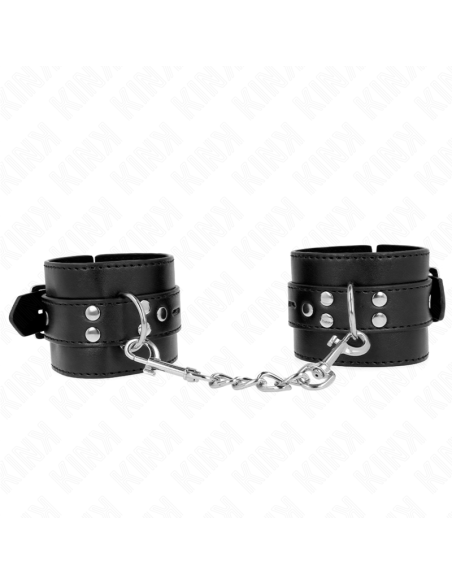 KINK - RIŠO ĮRAŠAI JUODAS SU JUODU DIRŽU, REGULIUOJAMAS 17-28 CM X 6 CM