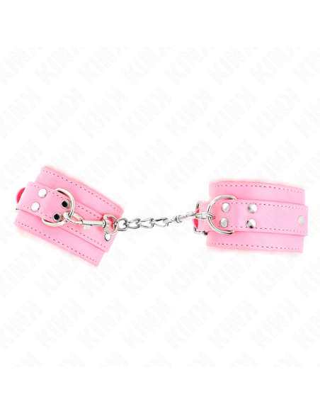 KINK - ROŽINIS KAILIO PAMUŠALAS SU RIŠO ĮTVARAIS, REGULIUOJAMAS 17–29 CM X 6 CM
