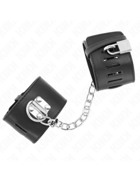 KINK - FIKSUOTAS RIŠO ĮRAŠAS SU GRANDINE 30 CM IR SPYNA, JUODAS, REGULIUOJAMAS 16–23 CM X 5,5 CM